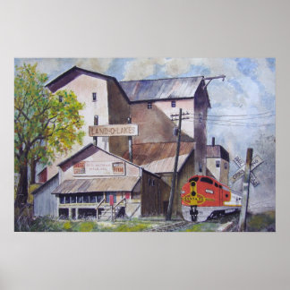 Póster Poster de la estación de tren de Santa Fe