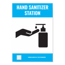 Poster de la estación Hand Sanitizer