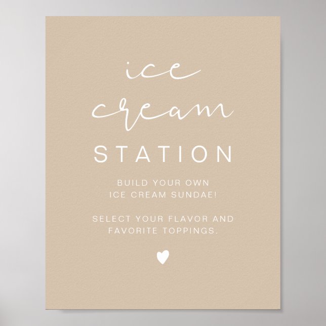Póster POSTER de la estación moderna de helados INDIE Boh (Frente)
