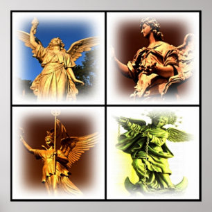 Póster Poster de la estatua de Angel