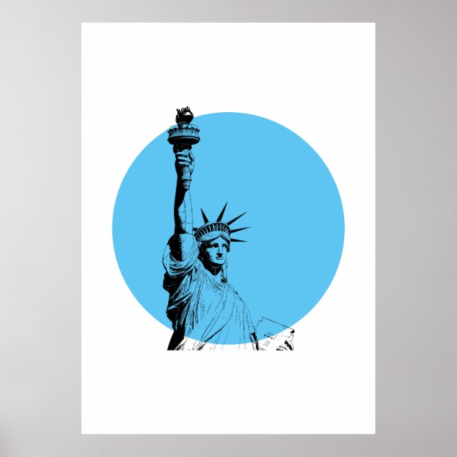 Póster Poster De La Estatua De La Libertad (Frente)