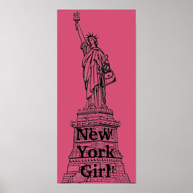 Póster Poster de la Estatua de la Libertad en Nueva York (Frente)