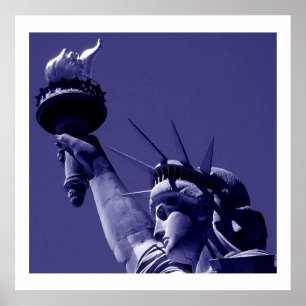 Póster Poster de la Estatua de la Libertad impreso con fr