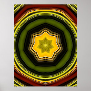 Póster Poster de la estrella del rock