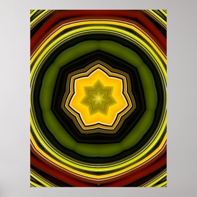 Póster Poster de la estrella del rock (Frente)