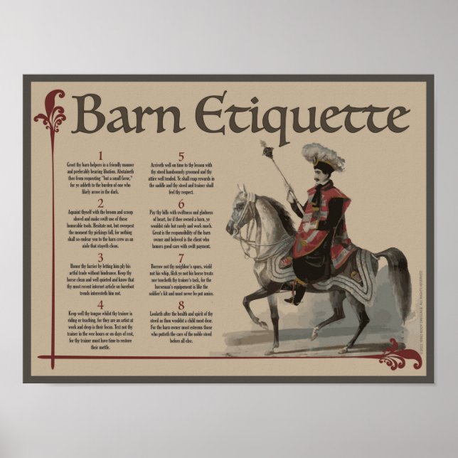Póster Poster de la etiqueta Know Thy Barn (Frente)