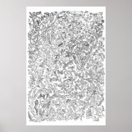 Póster Poster de la evolución - Árbol de la vida - Negro 