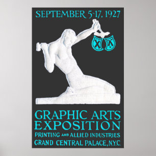Póster poster de la Expo de Artes Gráficas de 1927