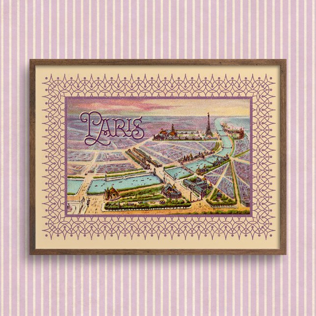 Póster Poster de la Expo de París 1900 con título (Subido por el creador)