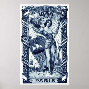 Póster poster de la Expo Internacional de París de 1900