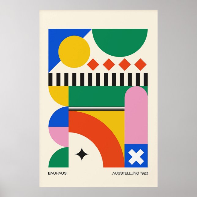 Póster Poster de la Exposición Bauhaus (Frente)