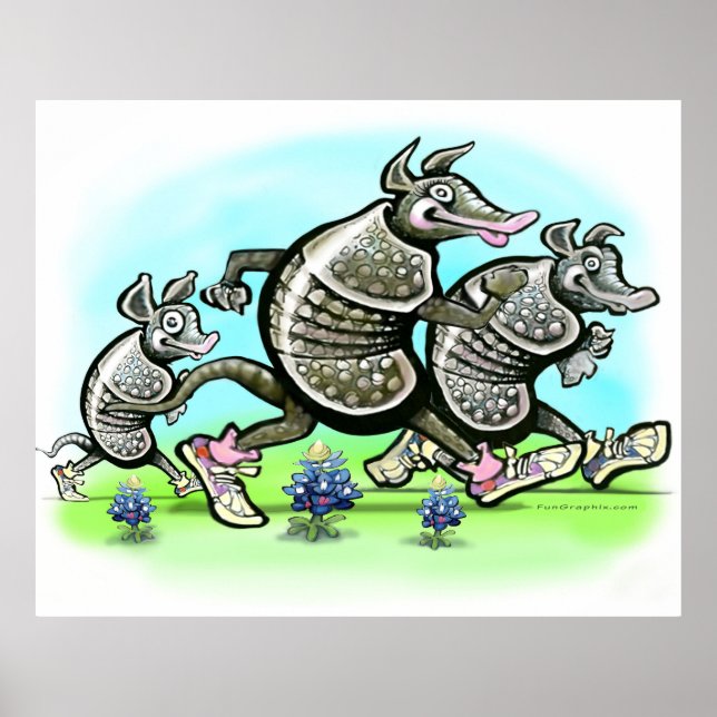 Póster Poster de la familia Armadillo (Frente)