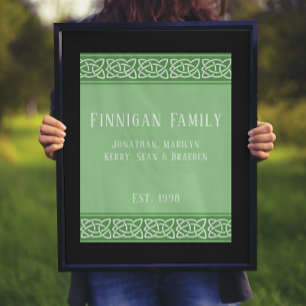 Póster Poster de la familia de Personalizados de banda ce