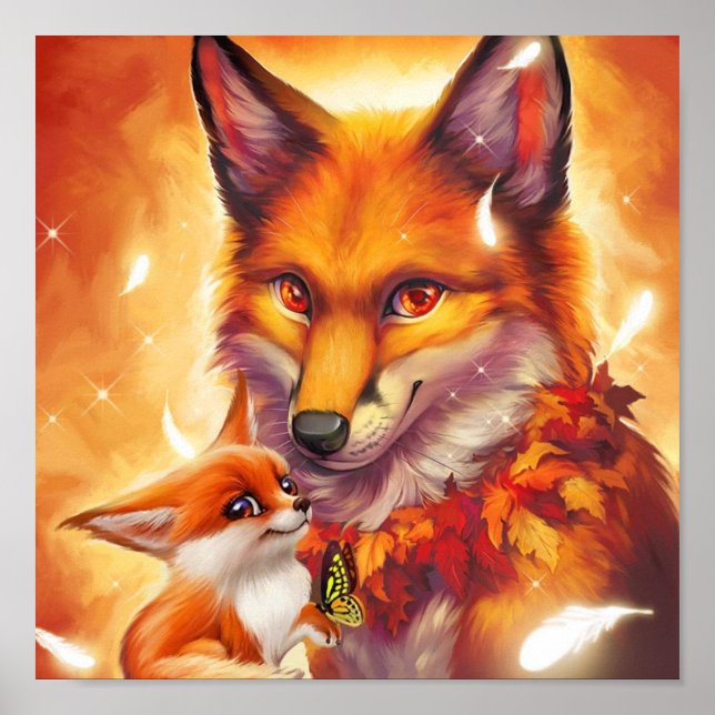 Póster poster de la familia fox (Frente)