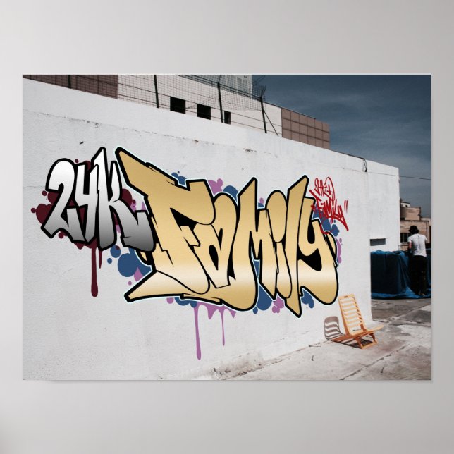 Póster Poster de la familia Graffiti 24K (Frente)