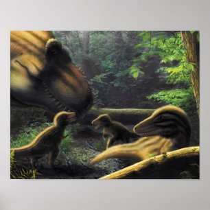 Póster Poster de la familia T.rex