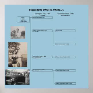 Póster Poster de la familia Wayne