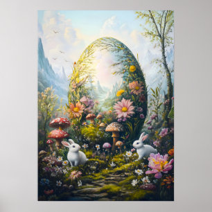 Póster Poster de la fantasía del huevo de Pascua