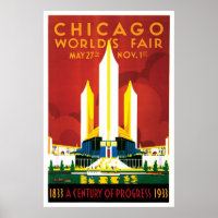 Poster de la Feria Mundial de Chicago de 1933