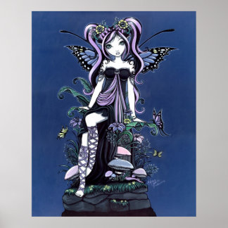 Póster Poster de la flor de hongos de Cassandra