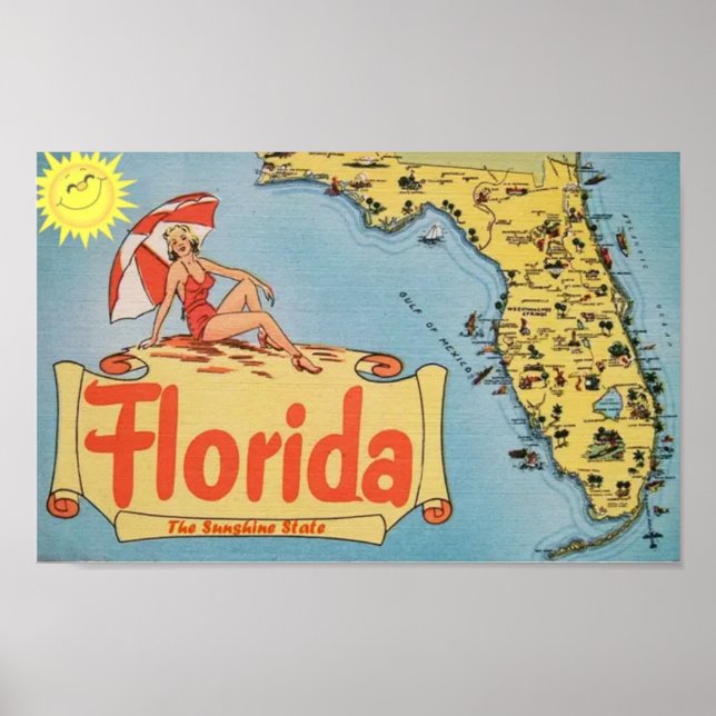 Póster poster de la Florida (Frente)