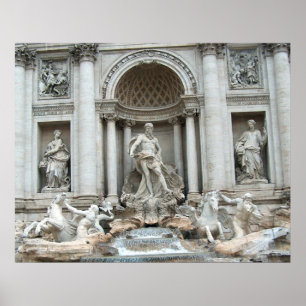 Póster Poster de la Fontana de Trevi