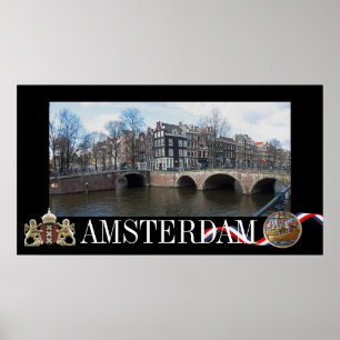 Póster Poster de la foto de Amsterdam