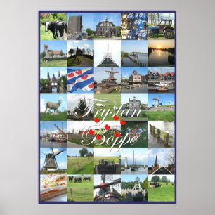 Póster Poster de la foto de Fryslan Boppe Frisia