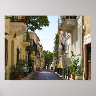 Póster Poster de la fotografía de Atenas Grecia