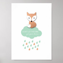 Póster Poster de la Fox de Cute