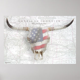 Póster Poster de la frontera estadounidense