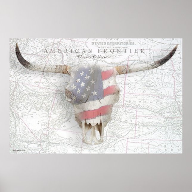 Póster Poster de la frontera estadounidense (Frente)