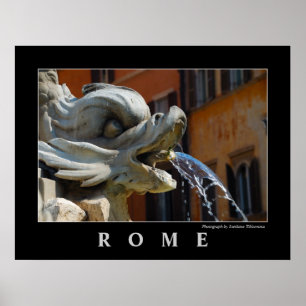 Póster Poster de la fuente de Roma