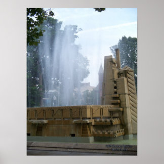 Póster Poster de la Fuente del Parque