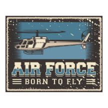 Poster de la Fuerza Aérea Retro