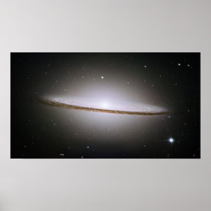 Póster Poster de la galaxia del sombrero