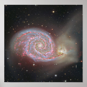Póster Poster de la galaxia M51