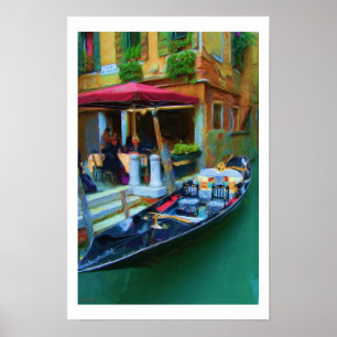 Póster Poster de la góndola de Venecia Italia