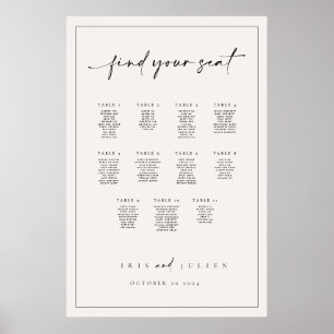 Póster Poster de la gráfica de asientos Iris