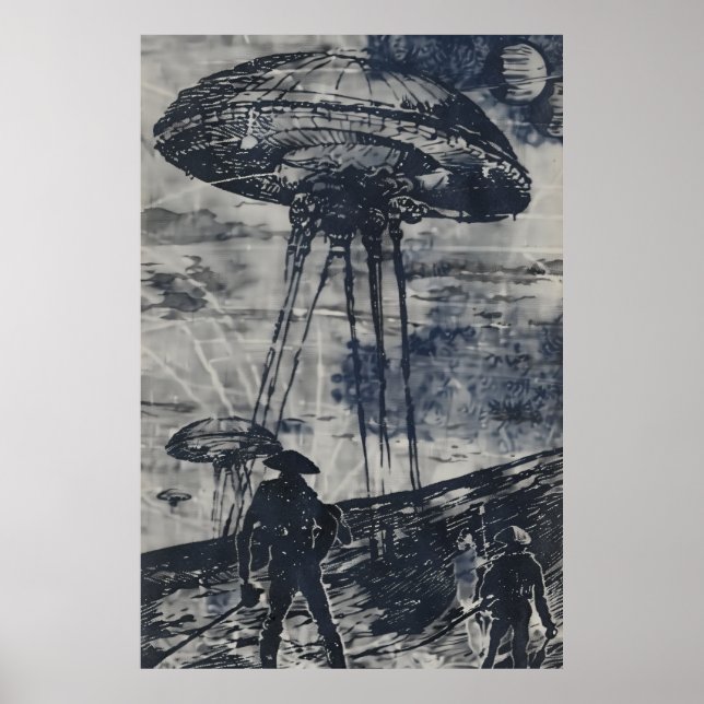 Póster Poster de la Guerra de los Alienados del Mundo (Frente)