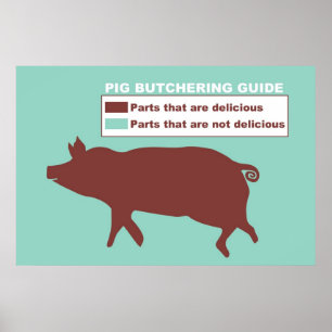 Póster Poster de la guía del cerdo que mata