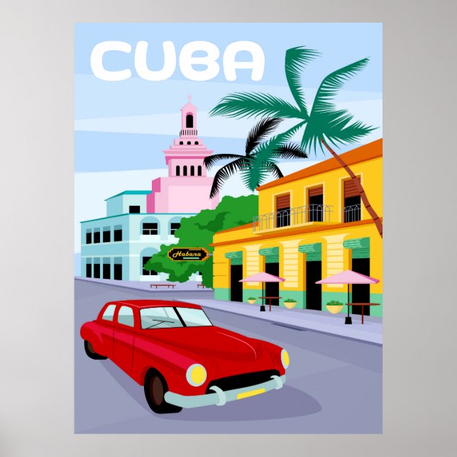 Póster Poster de La Habana Cuba (Frente)