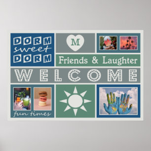 Póster POSTER de la habitación personalizado de FOTOS y M