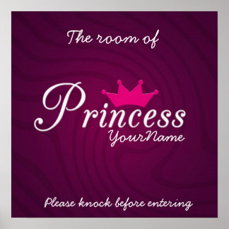 Póster Poster de la habitación Princess
