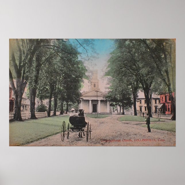 Póster Poster de la Iglesia de Collinsville (Frente)