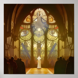 Póster Poster de la Iglesia del Servicio Dominical