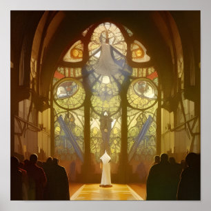 Póster Poster de la Iglesia del Servicio Dominical