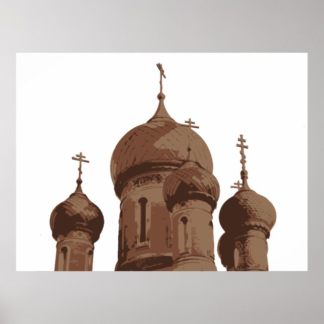 Póster Poster de la Iglesia Rusa (Frente)