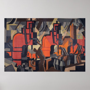 Póster poster de la industria del motor A PARTIR del