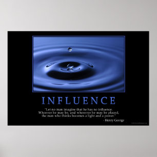 Póster Poster de la influencia